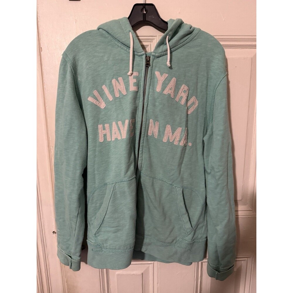 J.Crew Women’s Small Vineyard Haven Martha’s Vineyard Full Zip Hoodie Green